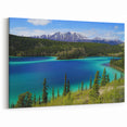 Emerald Waters of Yukon - Pristine Lake Canvas