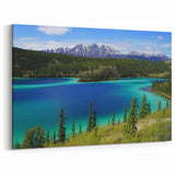 Emerald Waters of Yukon - Pristine Lake Canvas