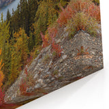 Yukon Lakeside Autumn - Majestic Mountain Canvas
