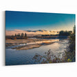 Dawn at Yukon River - Misty Morning Canvas