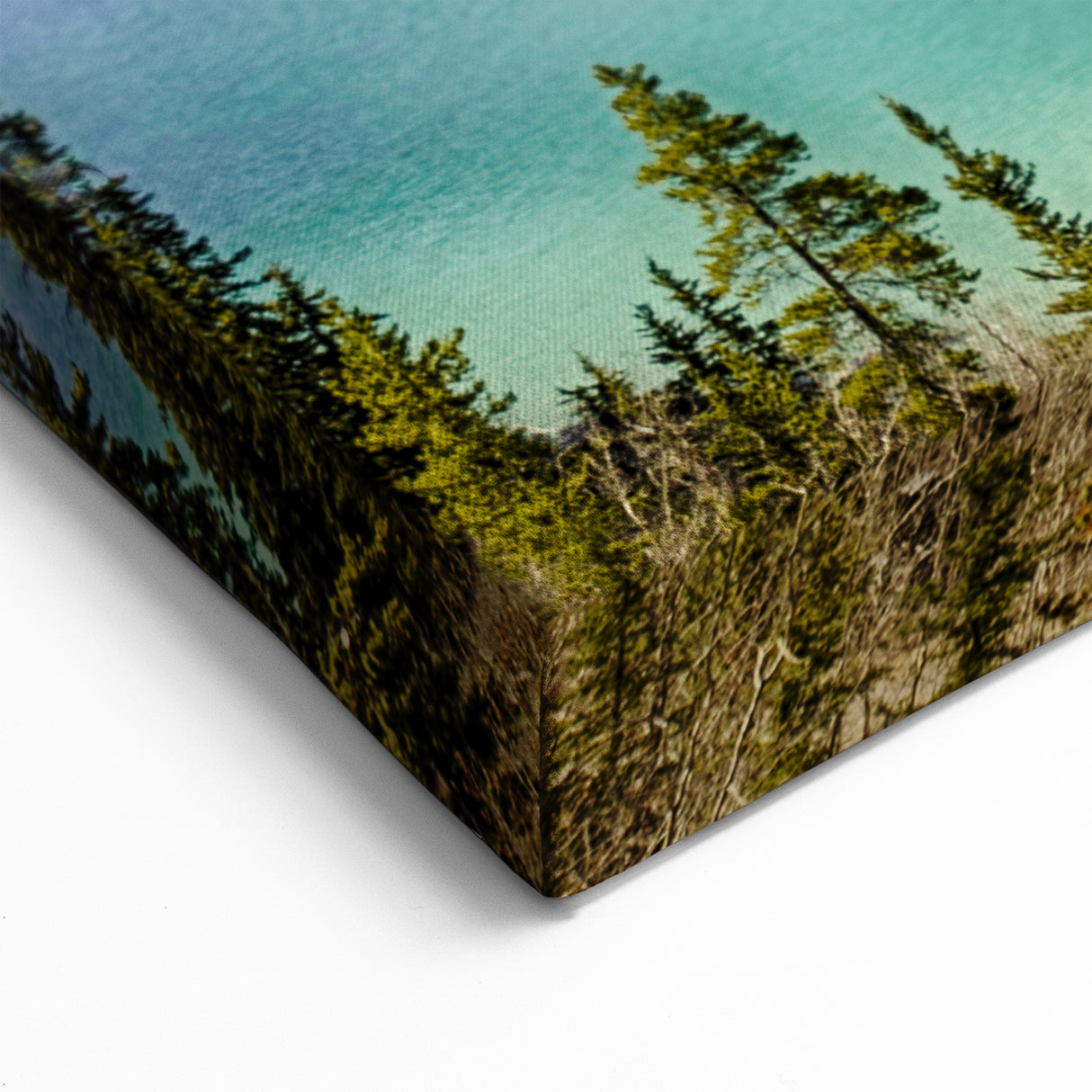Turquoise Tranquility - Yukon Lake Panorama Canvas