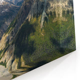 Aerial Majesty Yukon - Mountain Valley Canvas