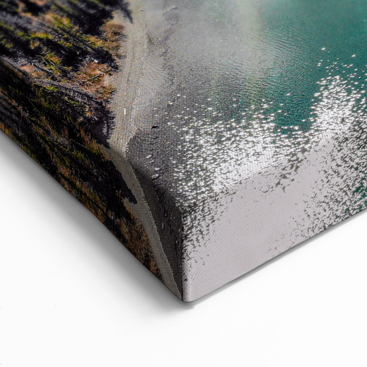 Crystal Waters of Yukon - Majestic Mountain Panorama Canvas