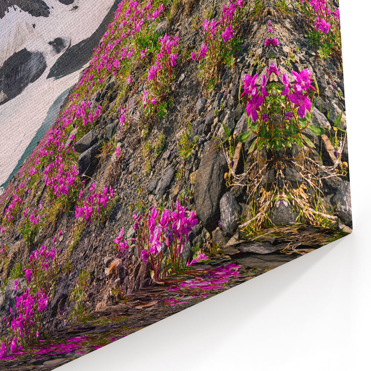 Alpine Serenade - Yukon Glacial Lake Canvas