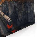 Railway Through Golden Yukon - Autumn Journey Canvas