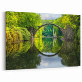Bulgaria Wall Art – Rakotz Bridge Reflections in a Serene Forest