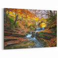 Bulgarian Landscape Art - Autumn Waterfall in Balkan Mountains