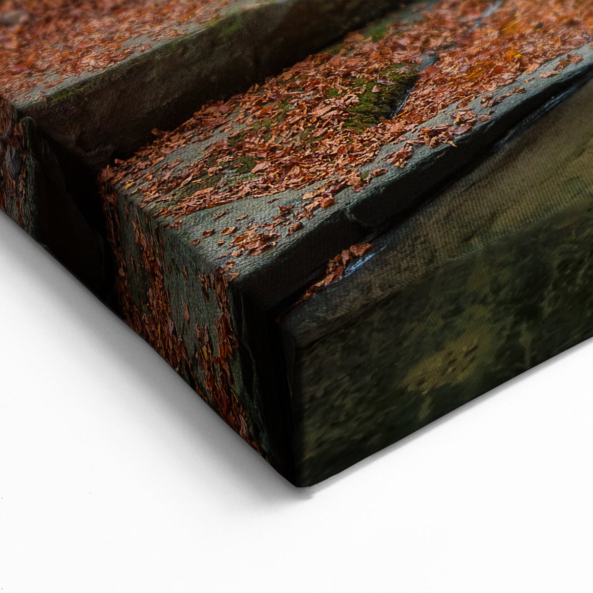 Bulgarian Landscape Art - Autumn Waterfall in Balkan Mountains