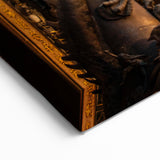 Intricate Temple Facade at Dusk - Taiwan Culture Wall Art Print