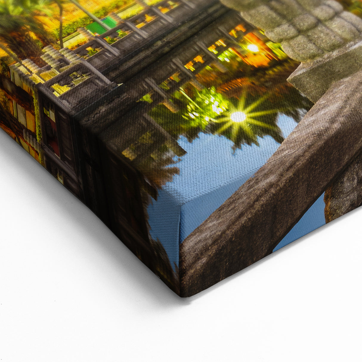 Illuminated Temple Reflections - Vibrant Taiwan Night Wall Art Print