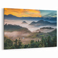 Taiwan Nature Art - Misty Mountain Sunrise Scenery
