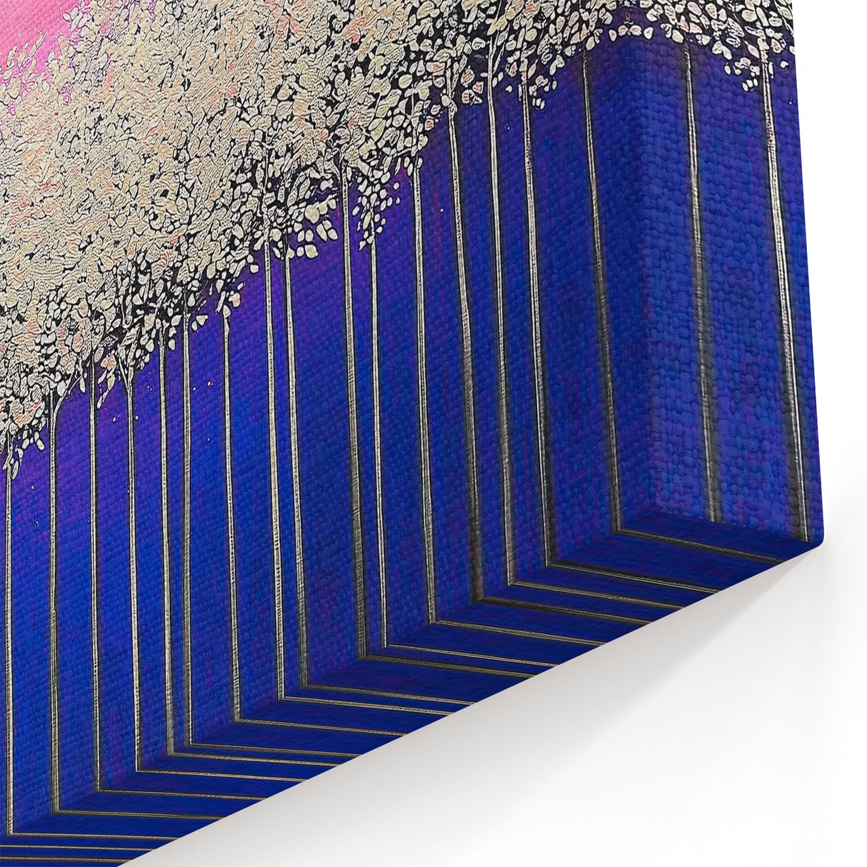 Moonlit Forest - Vibrant Abstract Nature Landscape Art