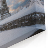 Bulgaria Winter Wall Art - Snowy Monument Sunrise