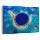 Belize Wall Art - Great Blue Hole Canvas