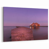 Belize Landscape Canvas - Tranquil Pier Artwork