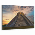 Central America Art - Majestic Mayan Pyramid Canvas