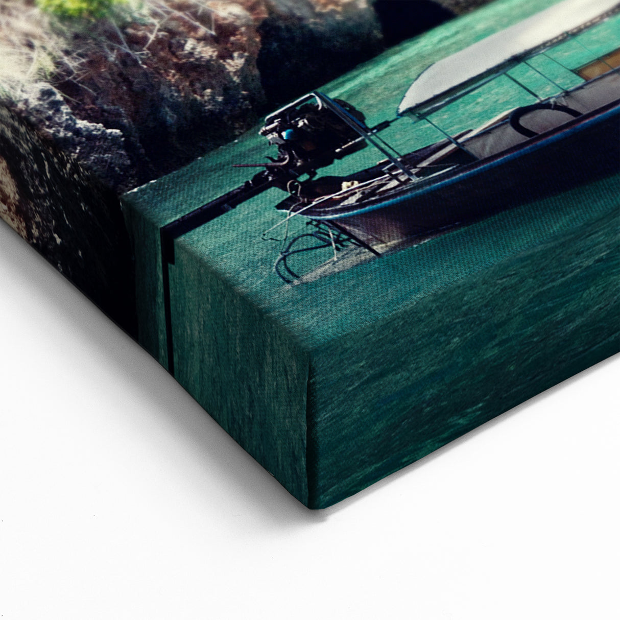 Thailand Wall Art - Tropical Thai Scenery with Boat Beach Canvas Print