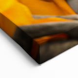 Thai Buddha Statues - Serene Orange Robed Art Print