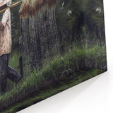 Thai Farmer Art - Traditional Rice Planting Canvas Print