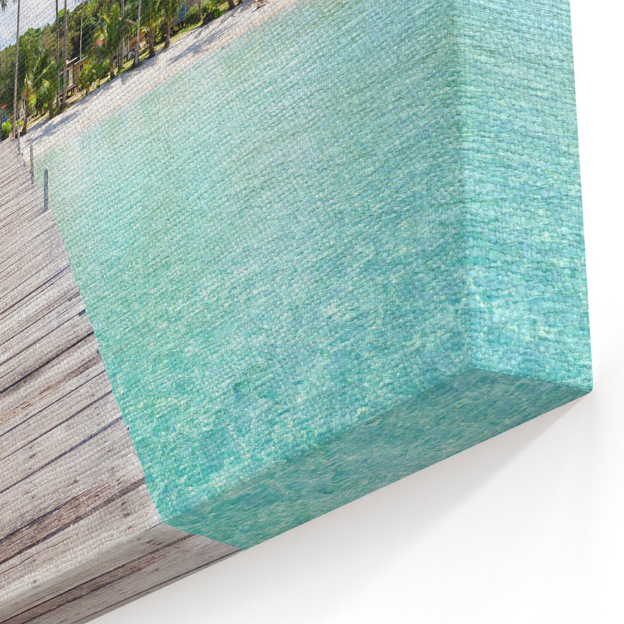 Thai Beach Canvas - Tropical Paradise Palm Tree Art Print