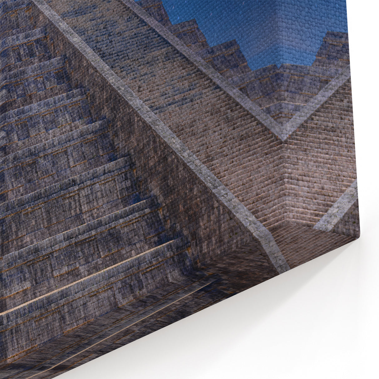Belize Wall Art - Starlit Mayan Pyramid Canvas