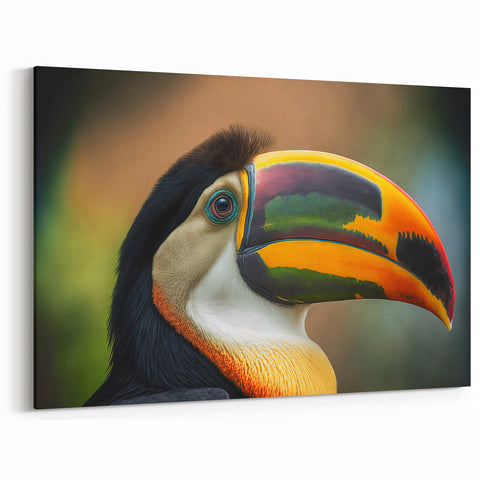 Belize Nature Prints - Vibrant Toucan Portrait Canvas