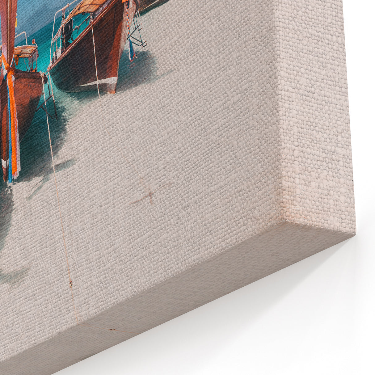 Thai Beach Canvas Art - Vibrant Tropical Seascape