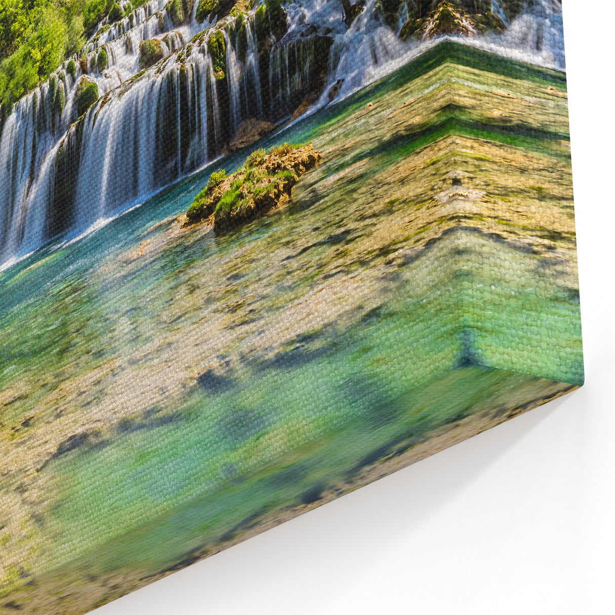 Croatian Nature Art - Tranquil Waterfall Landscape Print