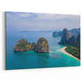 Thailand Coastal Islands - Stunning Aerial View Canvas Art