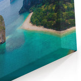 Thailand Coastal Islands - Stunning Aerial View Canvas Art