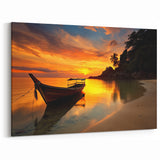 Sunset at Thai Beach - Serene Seascape Canvas Art