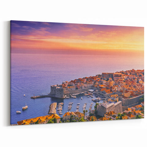 Dubrovnik Wall Art - Majestic Sunset Cityscape Print