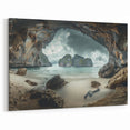 Mystic Cave Beach - Dramatic Coastal Thailand Canvas Art