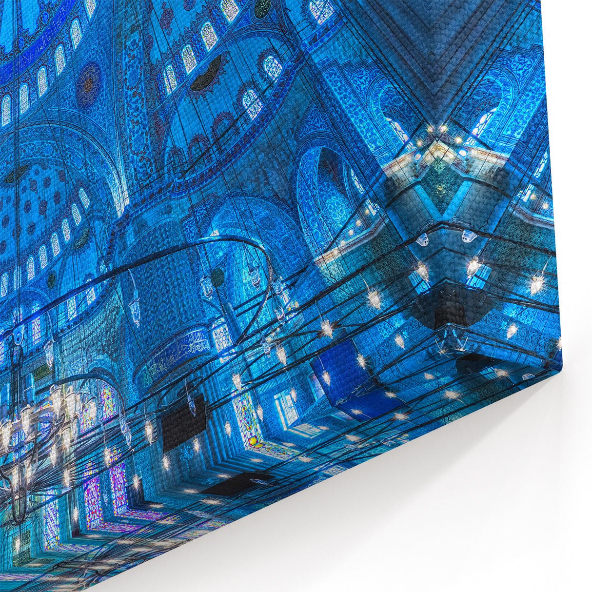 Turkish Wall Art – Blue Mosque Interior Istanbul Scenery Prints