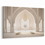 Afghan Mosque Interior Wall Art – Elegant Afghan Architecture Canvas Prints