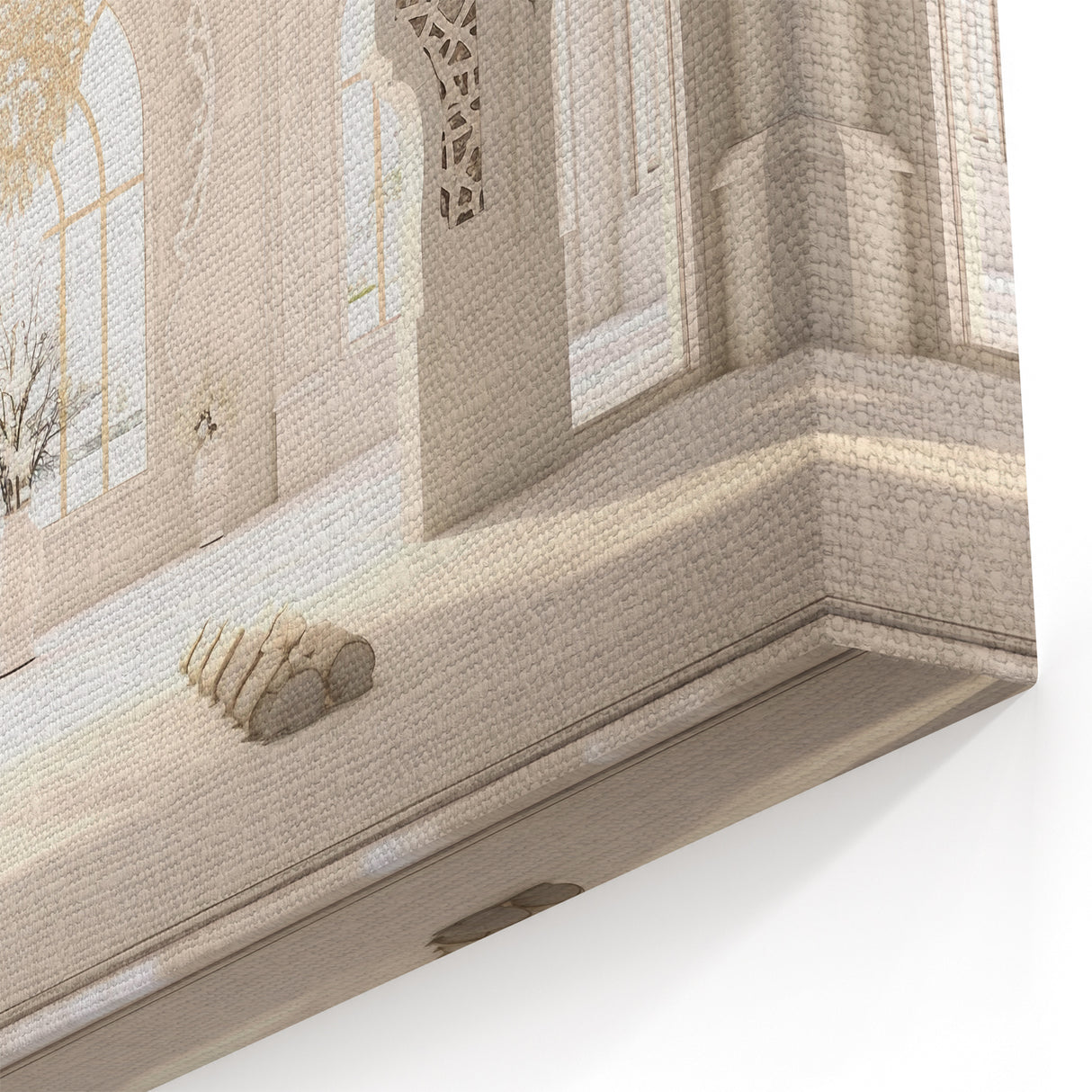 Afghan Mosque Interior Wall Art – Elegant Afghan Architecture Canvas Prints