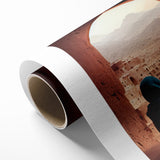 Afghan Woman in Ancient City Wall Art – Afghan Cultural Canvas Prints