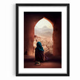 Afghan Woman in Ancient City Wall Art – Afghan Cultural Canvas Prints