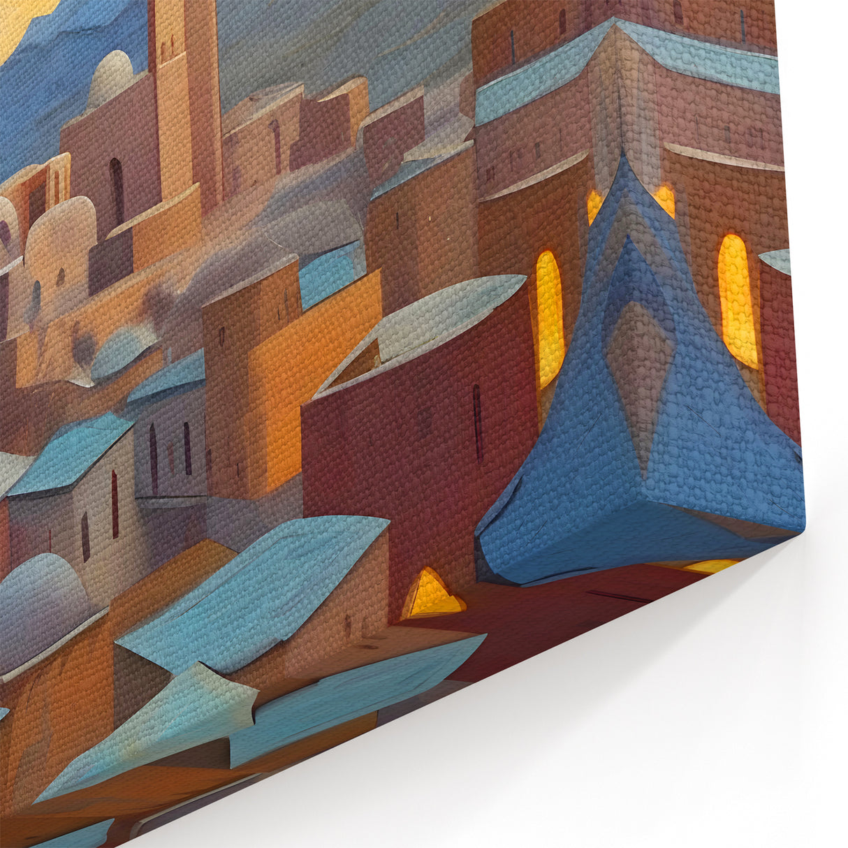 Afghan Woman in Ancient City Wall Art – Afghan Cultural Canvas Prints