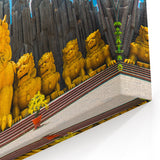 Majestic Yellow Lions - Vietnam Wall Art Asian Scenery Print