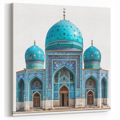 Afghanistan Mosque Dome Wall Art – Detailed Afghan Architecture Canvas Prints