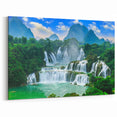 Adriatic Coast Art - Vibrant Waterfall Landscape Print