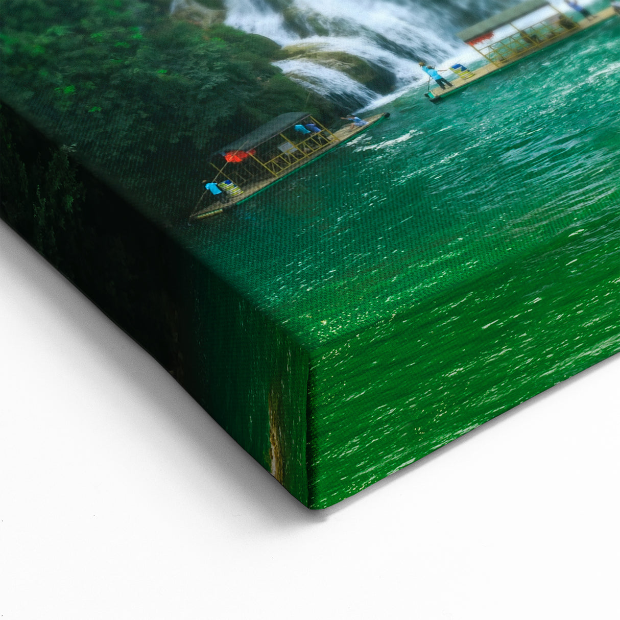 Adriatic Coast Art - Vibrant Waterfall Landscape Print