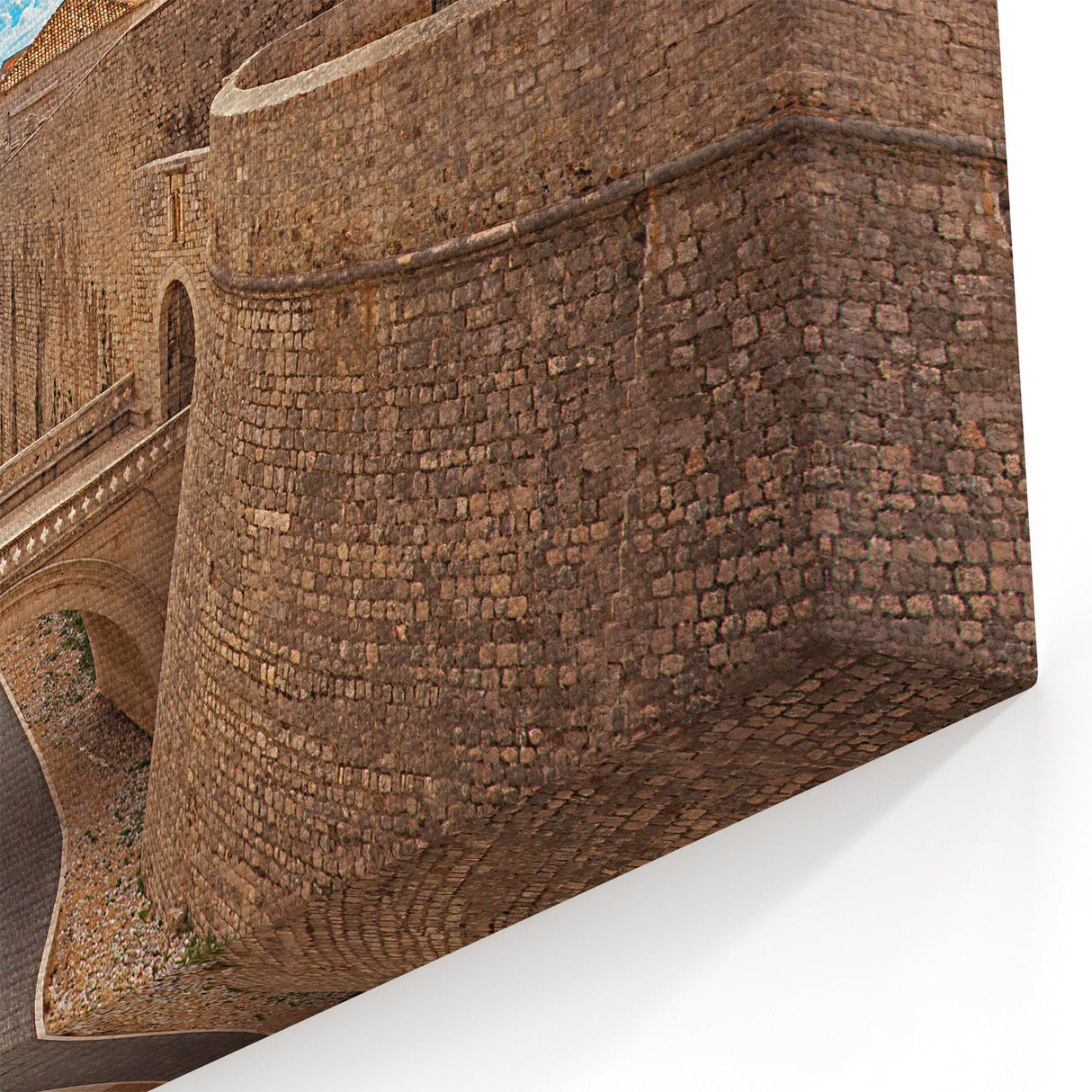 Dubrovnik Wall Art - Historic City Fortifications Print