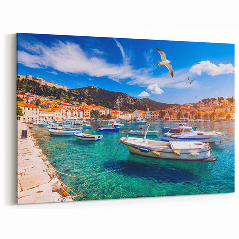 Dubrovnik Wall Art - Vibrant Split Croatia Art
