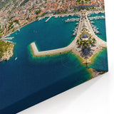 Split Croatia Art - Majestic Adriatic Seaside Canvas