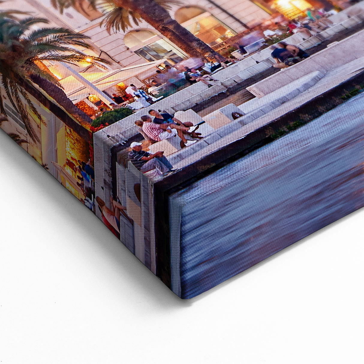 Split Croatia Art - Vibrant Cityscape Evening View