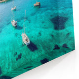 Adriatic Coast Art - Serene Croatian Marina Canvas