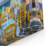 Coastal Cyprus Landscapes - Seaside Café Canvas Art