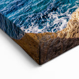 Greek Island Canvas - Dramatic Cliffside Seascape